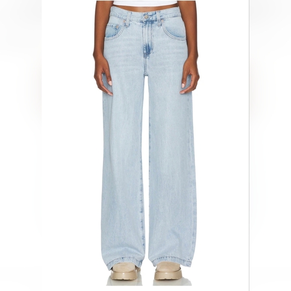 pistola Denim - Pistola Jadyn Wide Leg Jeans - Chateau Light Wash - SIZE 28